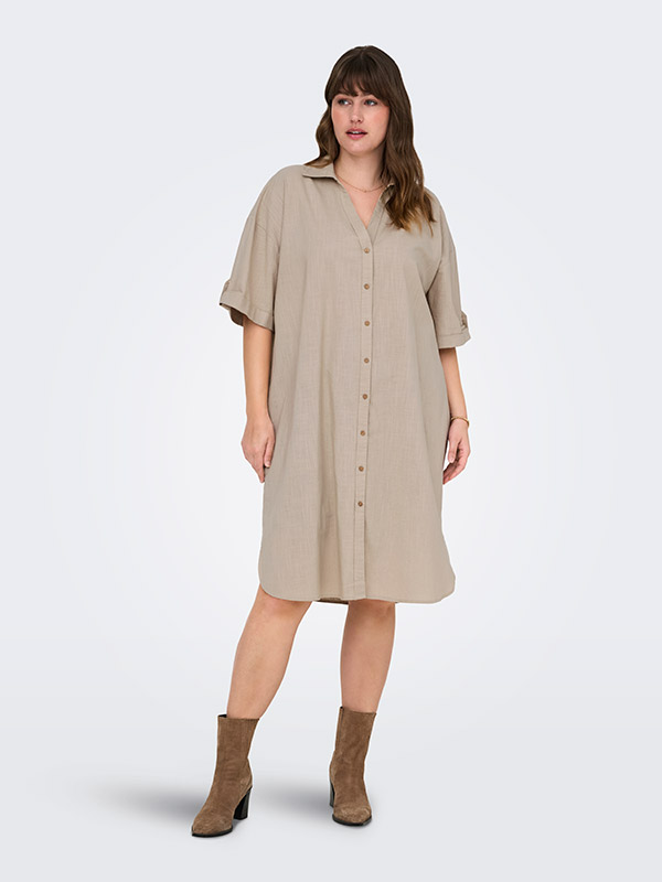 CARCOCO - Plus Size Klänning fra Only Carmakoma