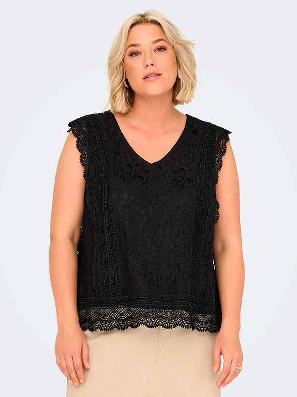 CARKARO - Plus Size Blus fra Only Carmakoma