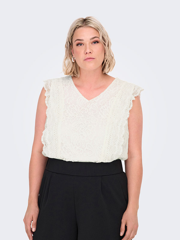 CARKARO - Plus Size Blus fra Only Carmakoma