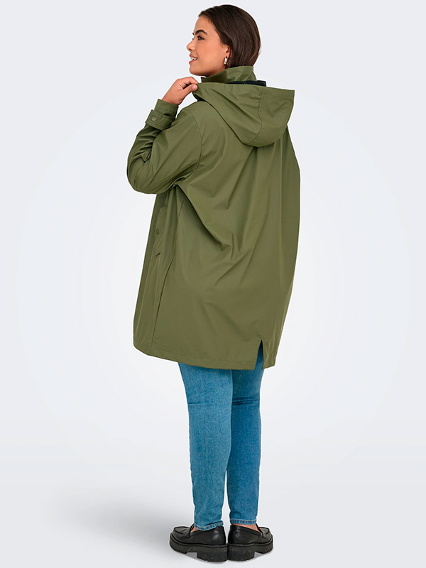 CARLILI - Plus Size Regnjacka fra Only Carmakoma