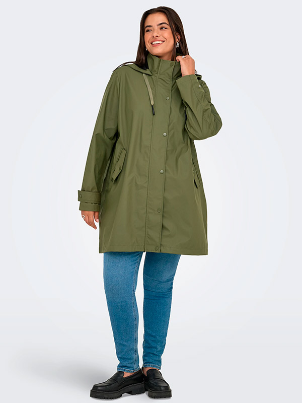 CARLILI - Plus Size Regnjacka fra Only Carmakoma