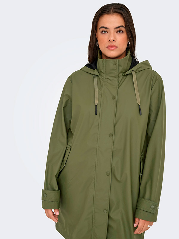 CARLILI - Plus Size Regnjacka fra Only Carmakoma