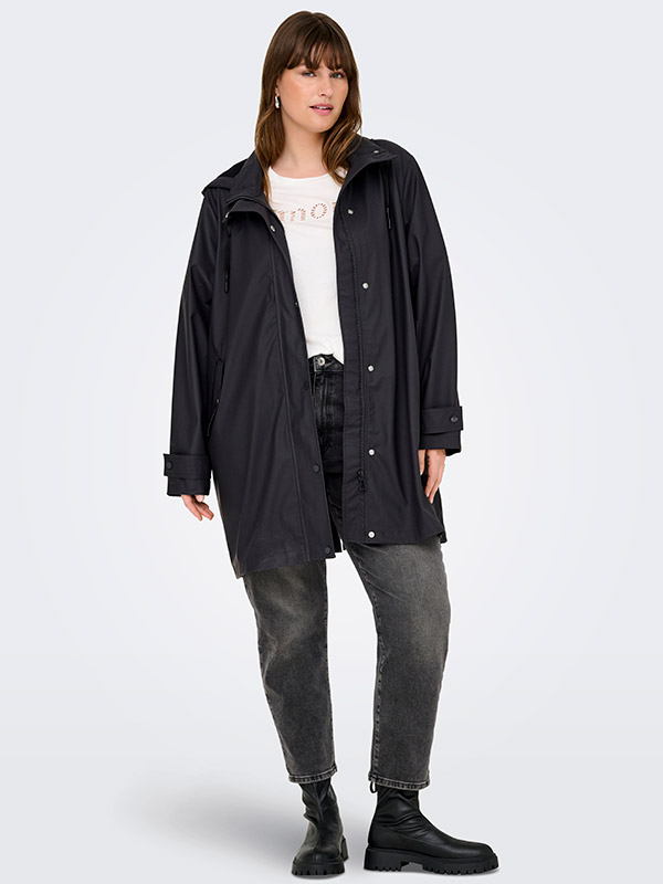 CARLILI - Plus Size Regnjacka fra Only Carmakoma
