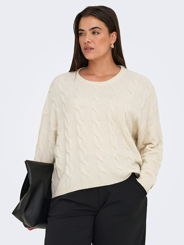 CARJEANETT - Plus Size Tröja fra Only Carmakoma
