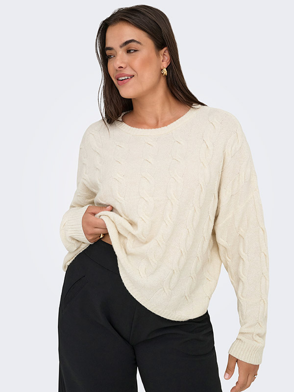 CARJEANETT - Plus Size Tröja fra Only Carmakoma