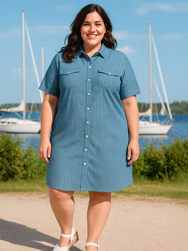CARLOLAH - Plus Size Klänning fra Only Carmakoma