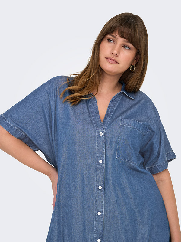 CARPENNA - Plus Size Skjorta fra Only Carmakoma