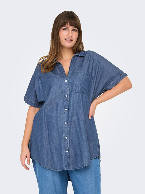 CARPENNA - Plus Size Skjorta fra Only Carmakoma