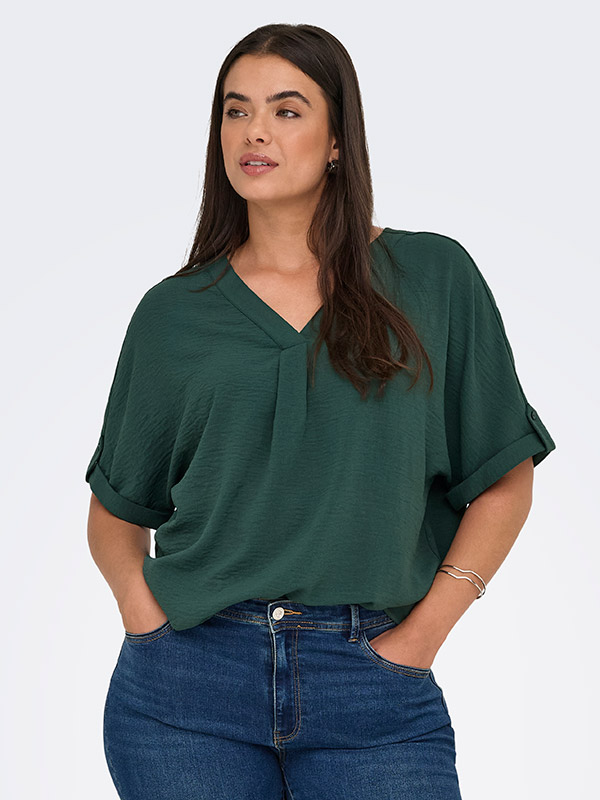 CARMETTA - Plus Size Blus fra Only Carmakoma