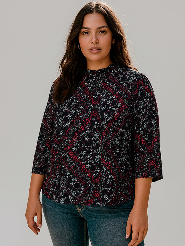 CARFOSCA - Plus Size Blus fra Only Carmakoma
