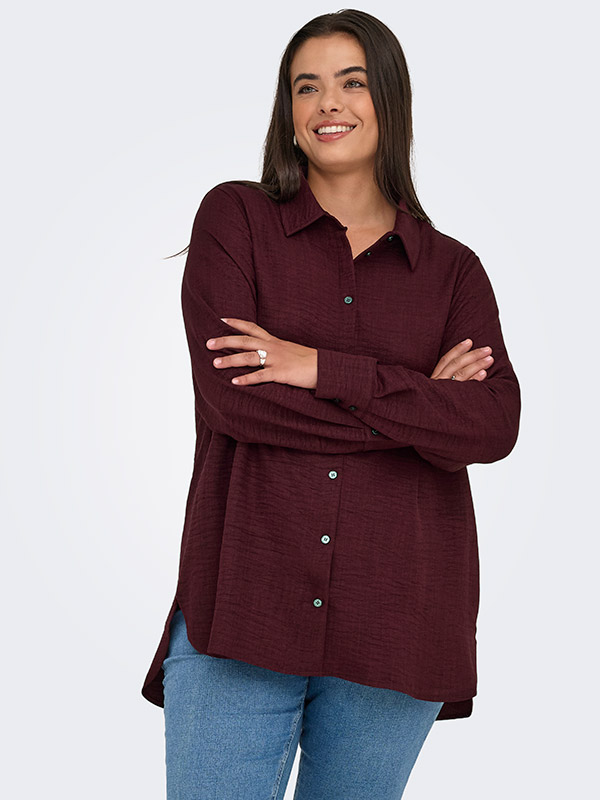 CARBAY - Plus Size Skjorta fra Only Carmakoma
