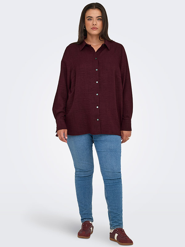 CARBAY - Plus Size Skjorta fra Only Carmakoma