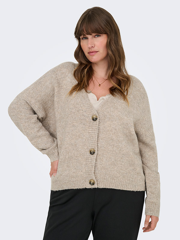 CARZOEY - Plus Size Kofta fra Only Carmakoma