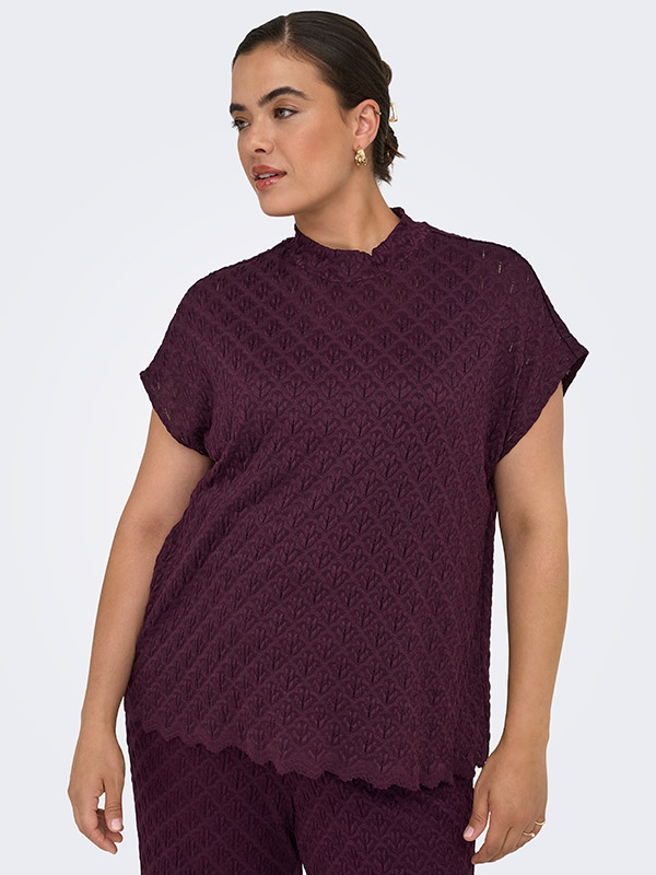 CARAUBREY - Plus Size Blus fra Only Carmakoma