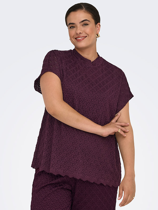 CARAUBREY - Plus Size Blus fra Only Carmakoma