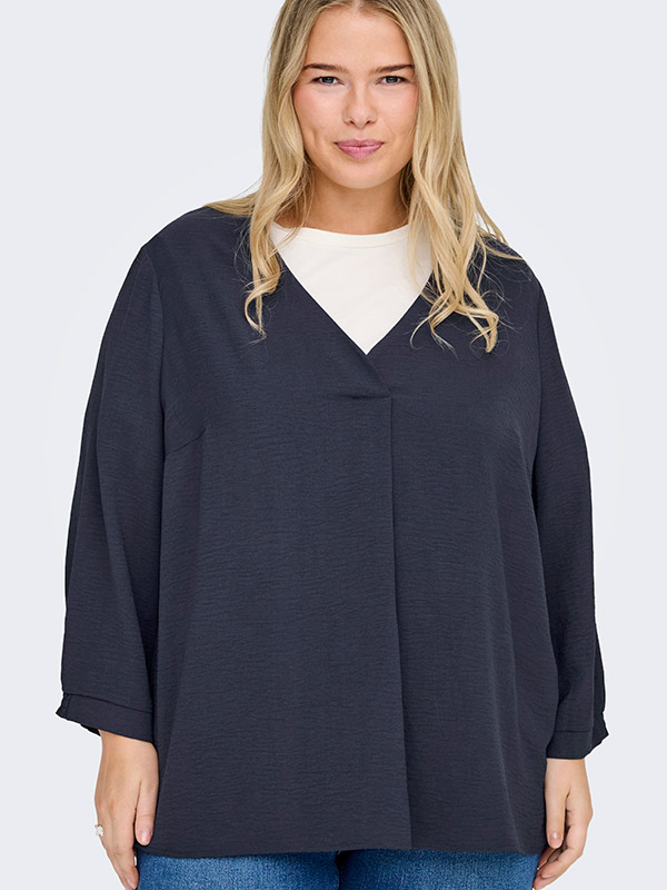 CARMETTA - Plus Size Blus fra Only Carmakoma