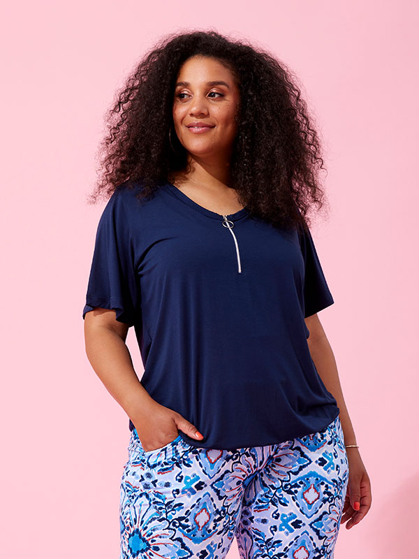 LIVIA - Plus Size Blus fra Zhenzi