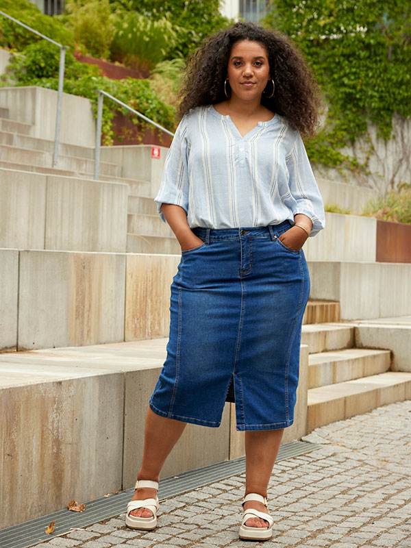 WILLA - Plus Size Kjol fra Zhenzi
