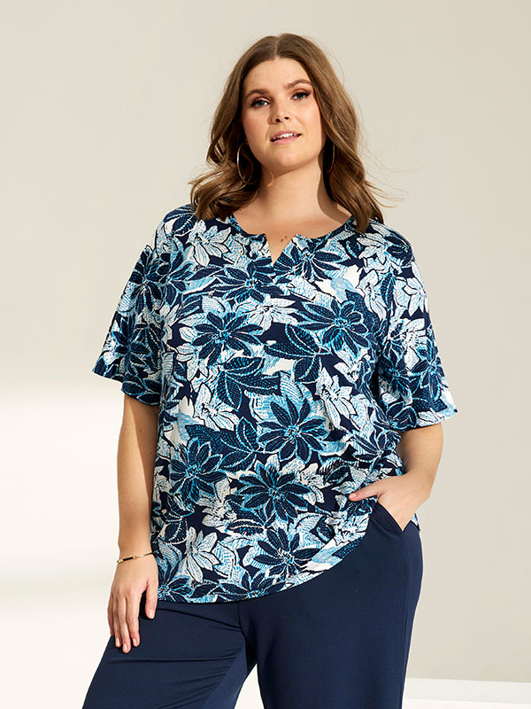 ESTHER - Plus Size T-shirt fra Zhenzi