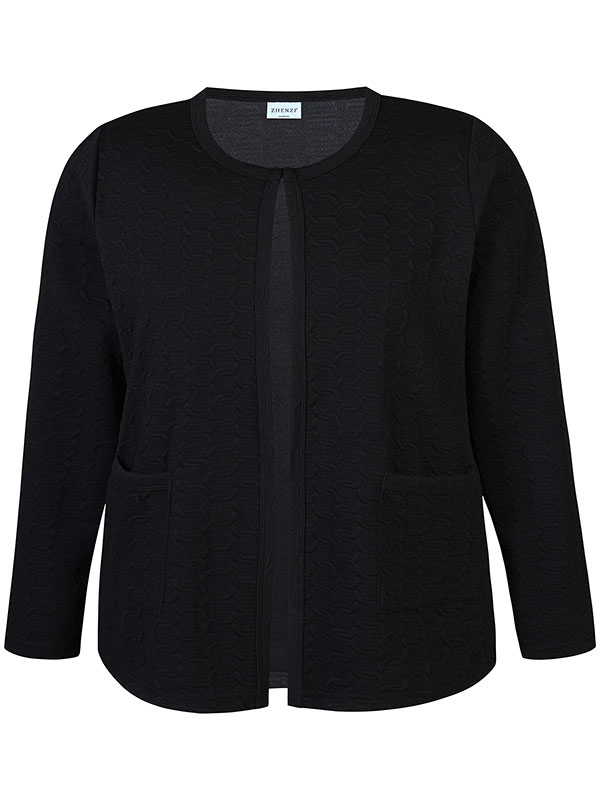 REIMER - Plus Size Kofta fra Zhenzi