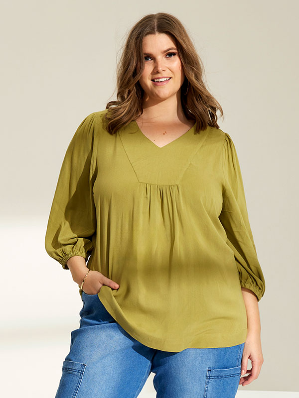 LEONIE - Plus Size Blus fra Zhenzi