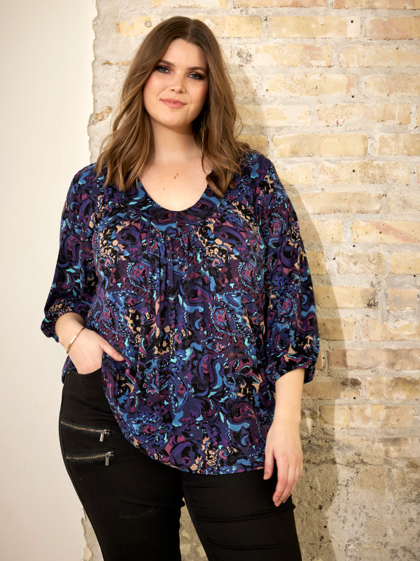 ADEL - Plus Size Blus fra Zhenzi