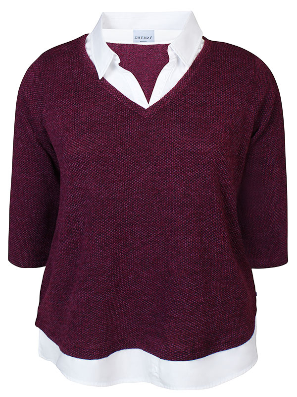 MADISON - Plus Size Blus fra Zhenzi