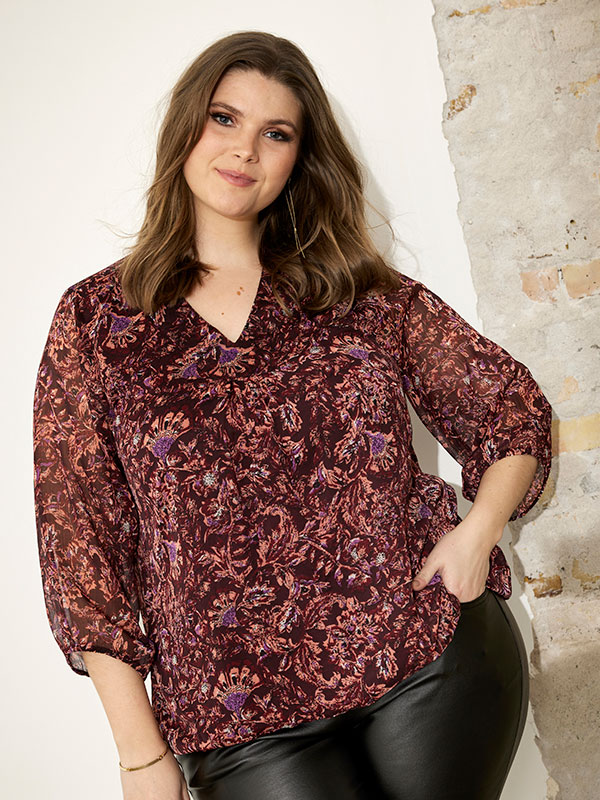 BARB - Plus Size Blus fra Zhenzi