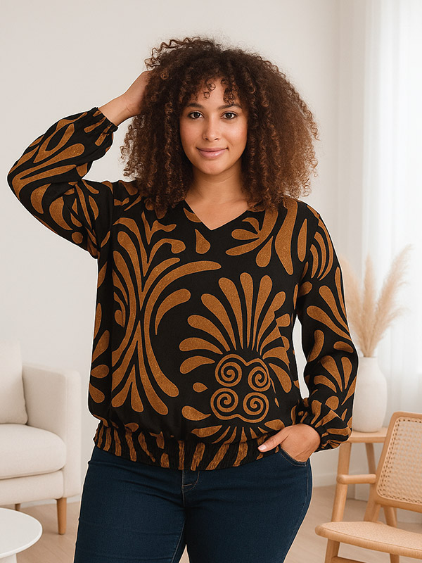 ENYA - Plus Size Blus fra Zhenzi