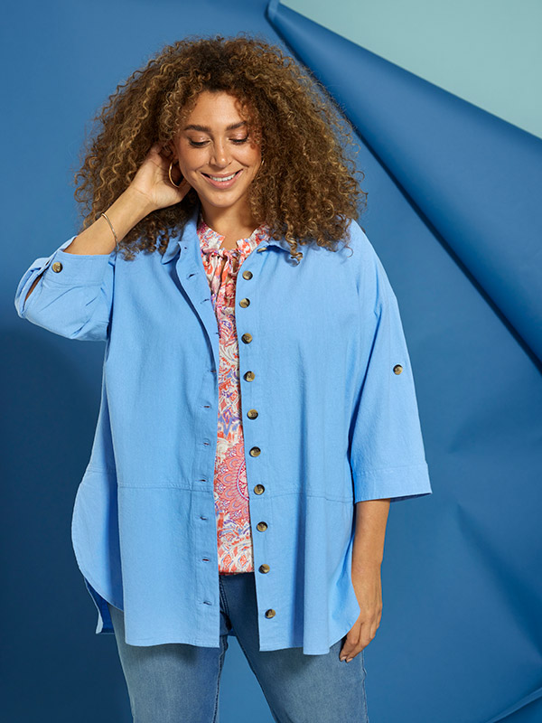 ZH-LYNE - Plus Size Blus fra Zhenzi