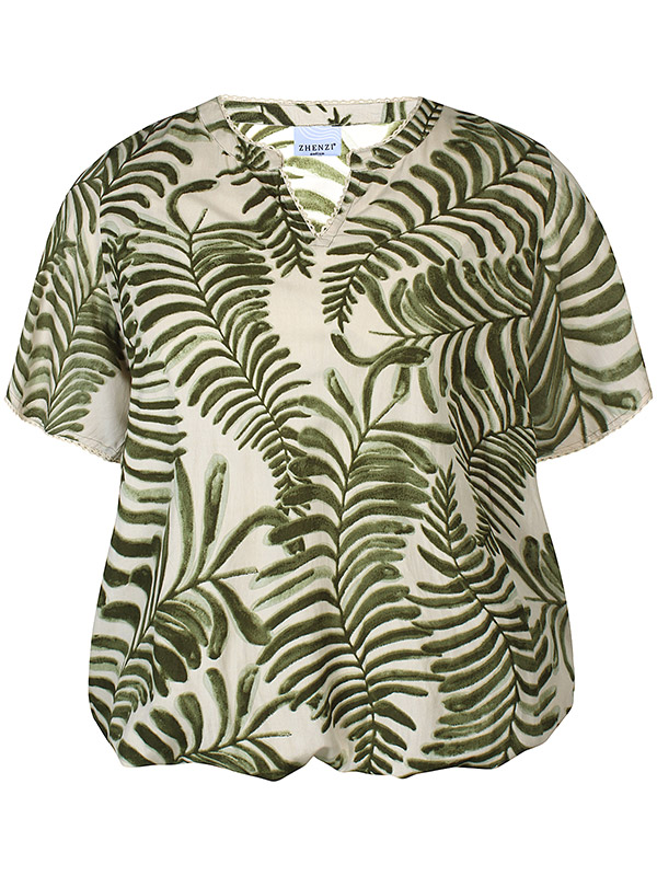 ZH-MACY - Plus Size Blus fra Zhenzi