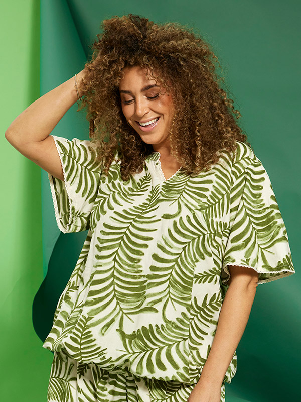 ZH-MACY - Plus Size Blus fra Zhenzi
