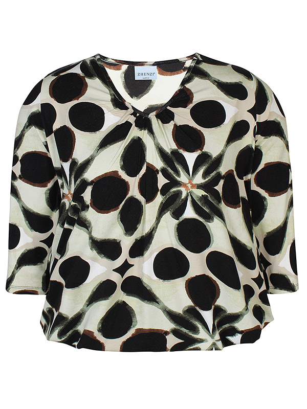 ZH-OCTA - Plus Size Blus fra Zhenzi
