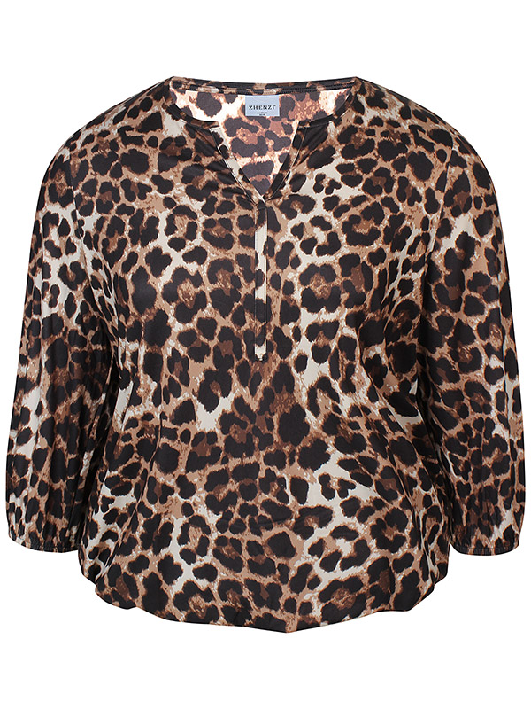 ZH-OLIO - Plus Size Blus fra Zhenzi