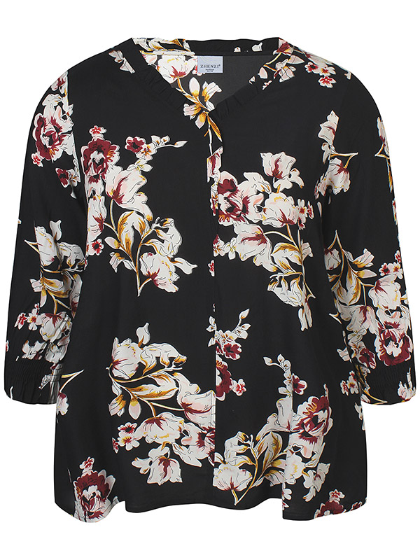 ZH-OZIE - Plus Size Blus fra Zhenzi