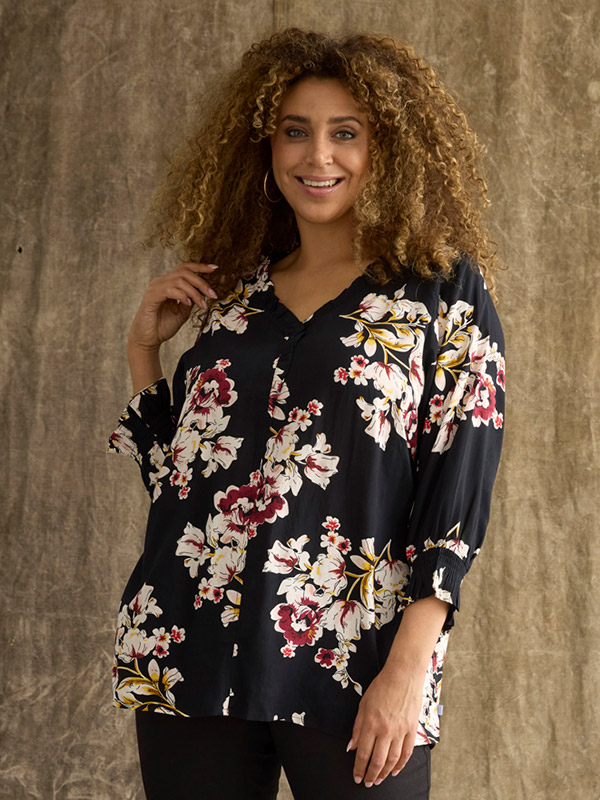 ZH-OZIE - Plus Size Blus fra Zhenzi
