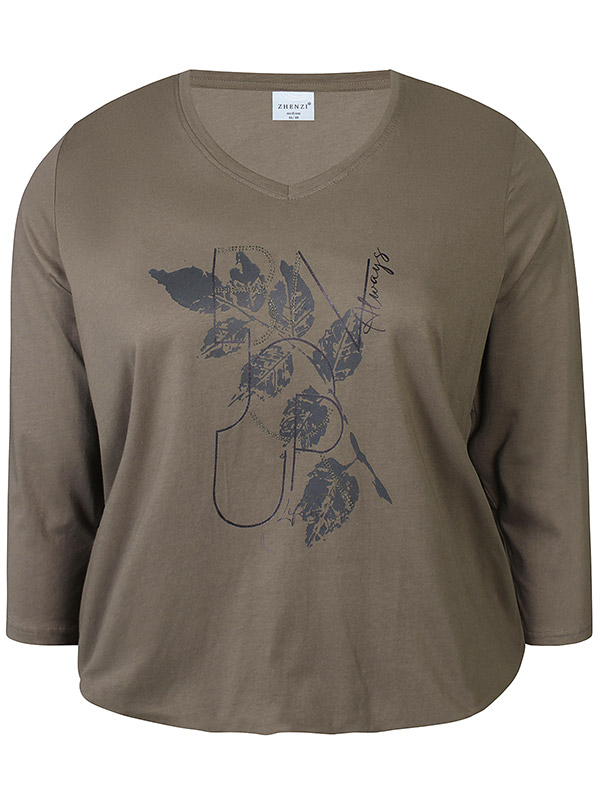 ZH-SAEE - Plus Size Blus fra Zhenzi