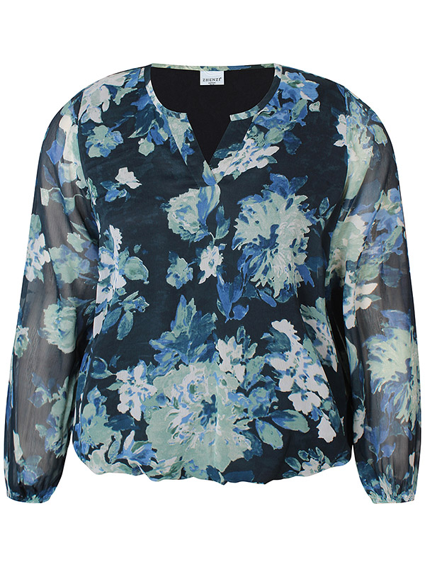 ZH-TOYA - Plus Size Blus fra Zhenzi