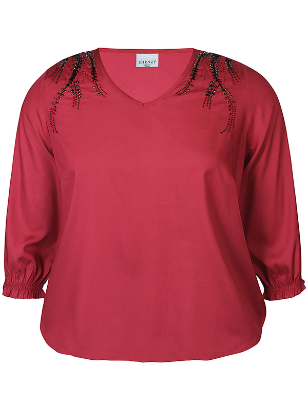 ZH-VADA - Plus Size Blus fra Zhenzi