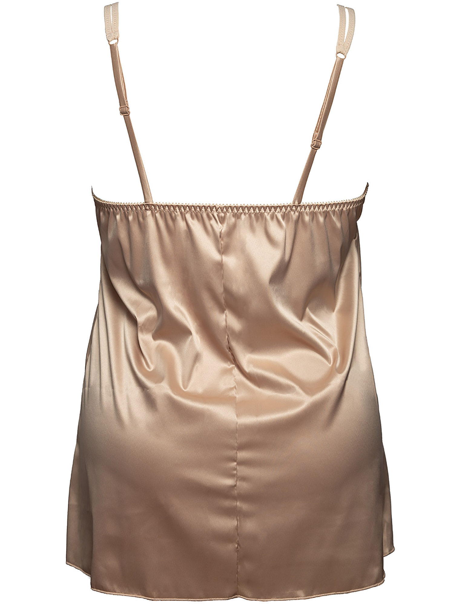 Flot beige satin nat top fra Plaisir