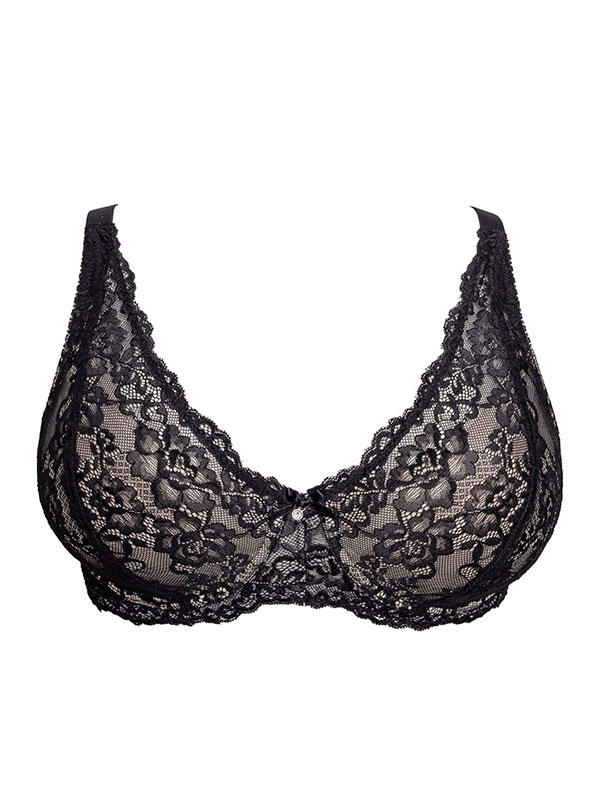 DIANA VATTERET - Plus Size BH med bygel fra Plaisir