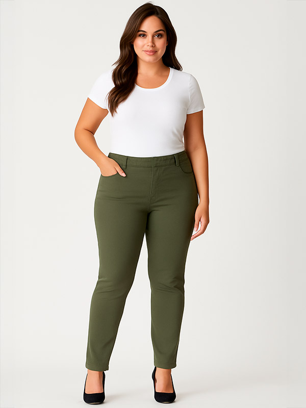 TWIST  - Plus Size Byxor fra Zhenzi