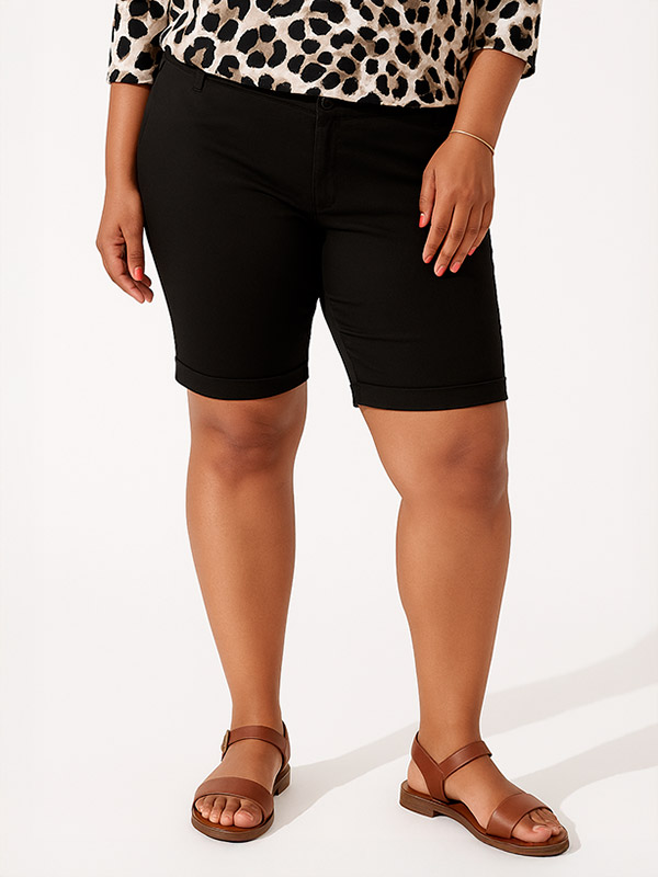 STEP - Plus Size Shorts fra Zhenzi