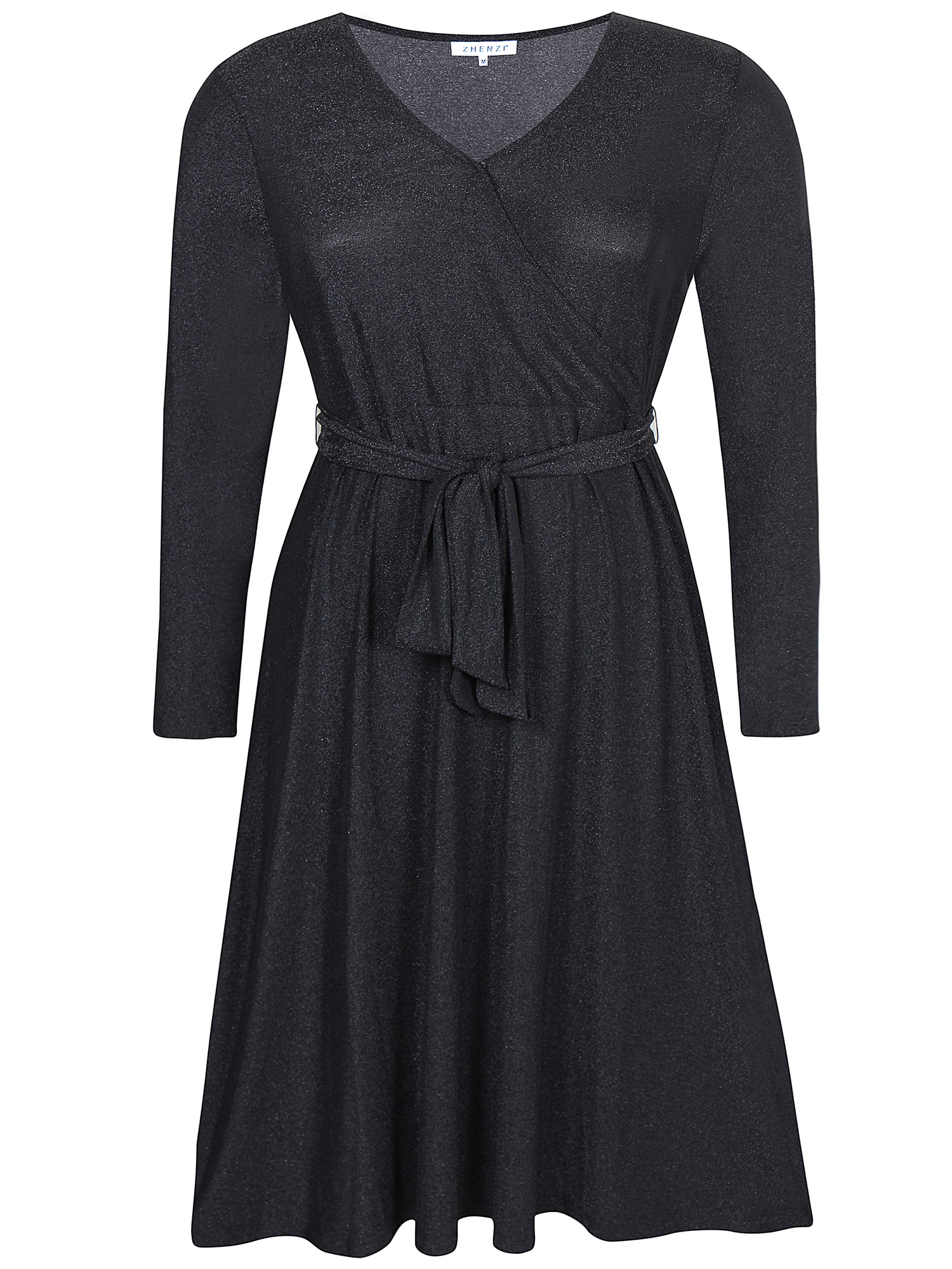 Jaylee - Vacker svart glitterklänning fra Zhenzi