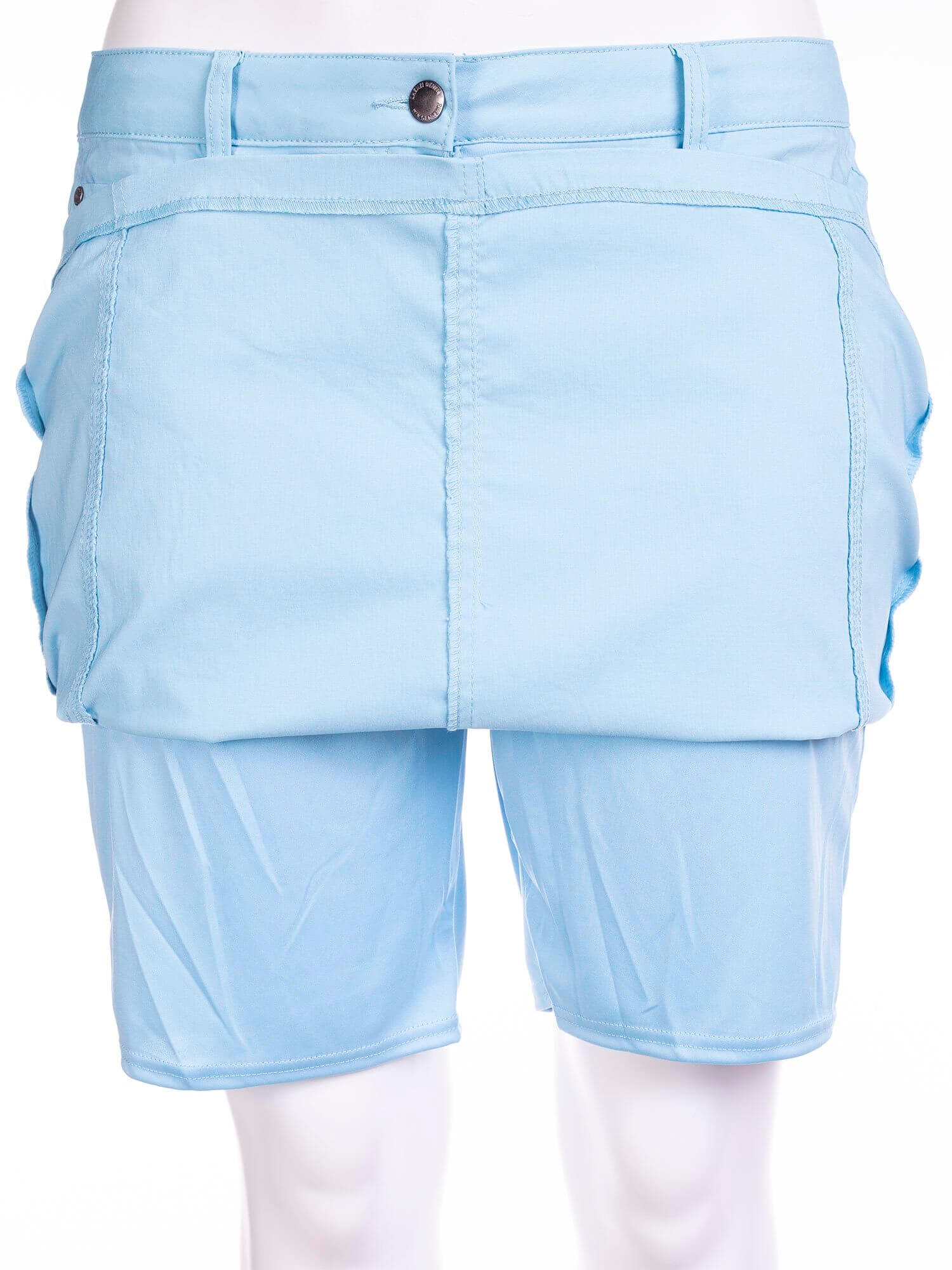 BOYER - Lyseblå nederdel med stretch og skånebukser fra Zhenzi