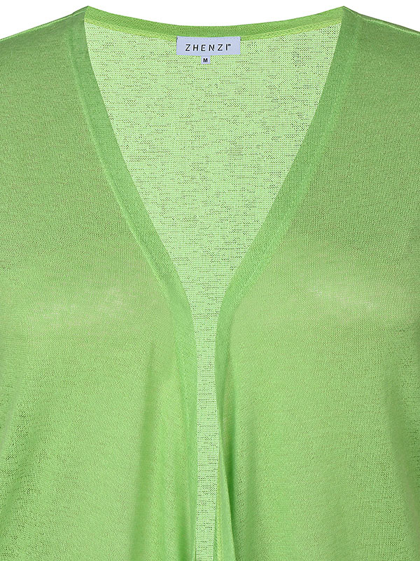 AGAR - Grön stickad bolero fra Zhenzi