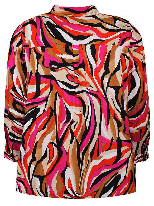 OPHELIA - Skjorta med tryck i rosa och orange fra Zhenzi