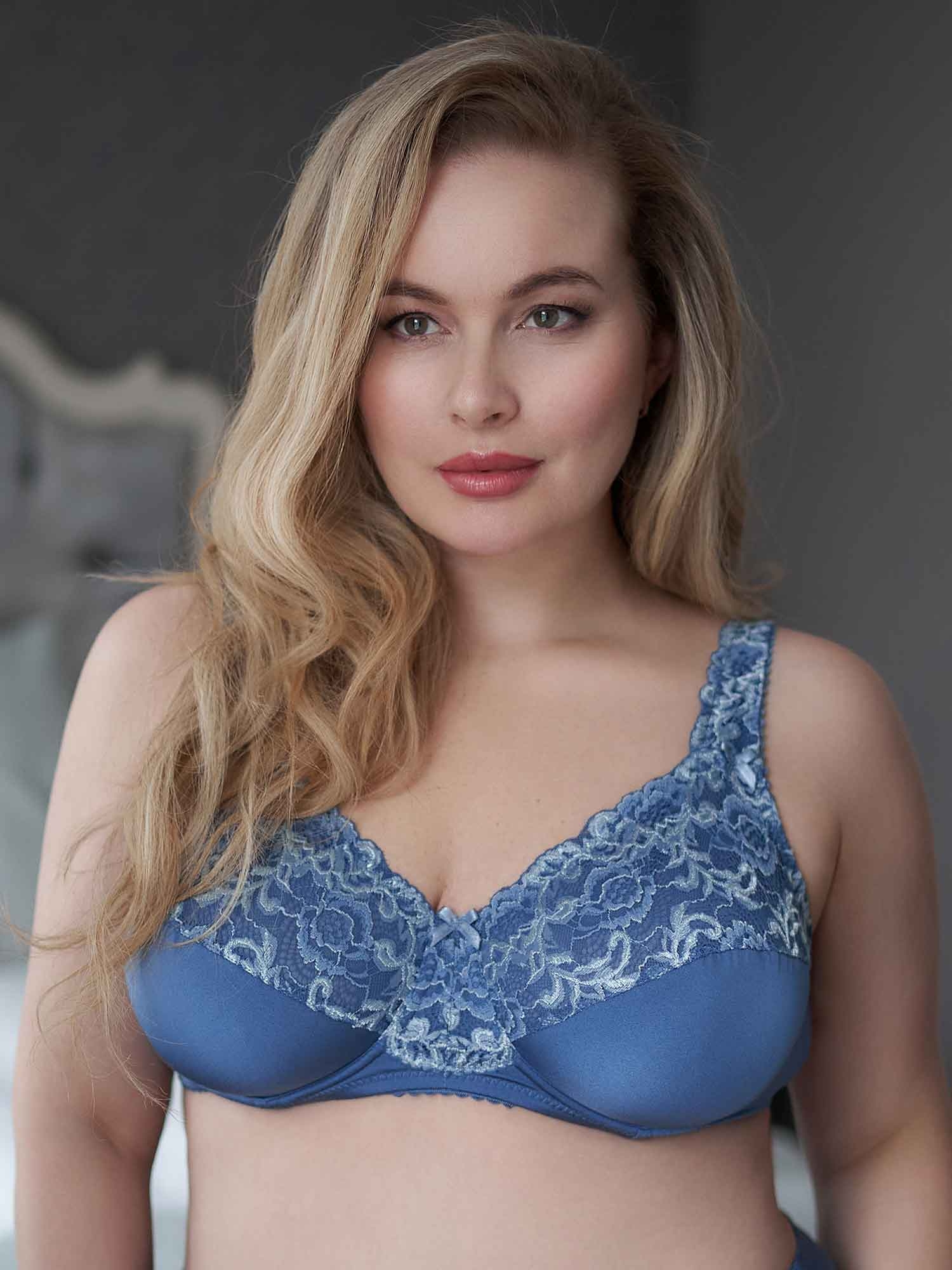 BEATE PLAIN - Plus Size BH med bygel fra Plaisir