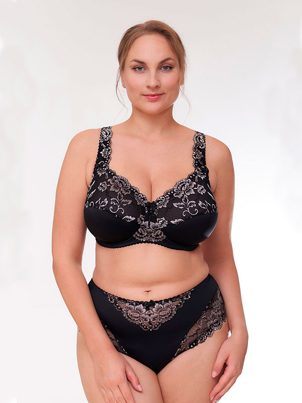 BEATE PLAIN - Plus Size BH med bygel fra Plaisir