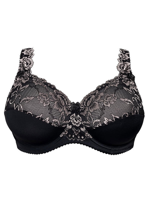 BEATE PLAIN - Plus Size BH med bygel fra Plaisir